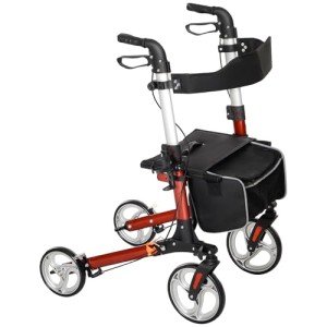 Folding Rollator Walker with Seat for Tall Adults