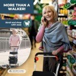 Mobiclinic® Foldable Shopping Trolley with Seat