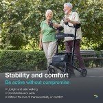 Helavo Foldable Upright Walker with Seat for Seniors