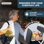 Mobiclinic® Foldable Shopping Trolley with Seat