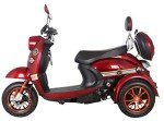 Red GreenPower 3-Wheeled Electric Mobility Scooter