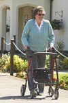 Lightweight Folding Four-Wheel Rollator with Seat