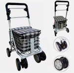 6-Wheel Sit & Go Shopping Trolley with Seat