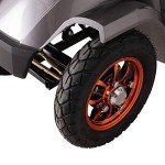 Grey Mobility Scooter with Removable Lithium Battery