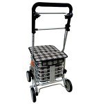 6-Wheel Sit & Go Shopping Trolley with Seat