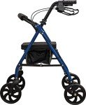 Aidapt Lightweight Four-Wheeled Rollator Walker with Bag