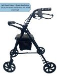 Lightweight Folding Rollator Walker with Padded Seat