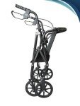 Lightweight Folding Rollator Walker with Padded Seat