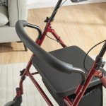 Panana Folding 4-Wheel Rollator with Padded Seat