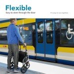 HEAO Foldable 3-Wheel Walker with Storage Bag