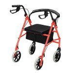Bonnlo All-Terrain Rollator Walker with Padded Seat