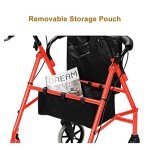 Bonnlo All-Terrain Rollator Walker with Padded Seat