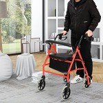 Bonnlo All-Terrain Rollator Walker with Padded Seat