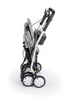 Carlett Grey Shopping Rollator with Fabric Seat