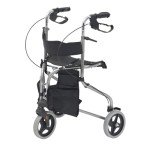 Lightweight 3-Wheel Tri Walker with Seat and Bag