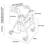Aidapt Folding Lightweight Four-Wheeled Rollator