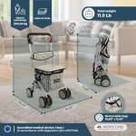 Mobiclinic® Foldable Shopping Trolley with Seat