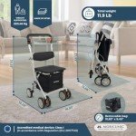 Mobiclinic® Foldable Shopping Trolley with Seat