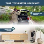 Mobiclinic® Foldable Shopping Trolley with Seat