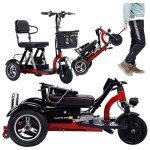 Lightweight 3-Wheel Mobility Scooter for Adults