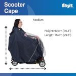 Windproof Waterproof Cape for Wheelchairs and Scooters