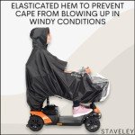 Staveley Waterproof Rain Poncho for Mobility Scooters