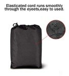 Waterproof Mobility Scooter Rain Poncho - Black PVC