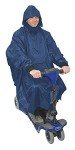 Aidapt Waterproof Mobility Scooter Poncho - Navy Blue