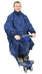 Aidapt Waterproof Mobility Scooter Poncho - Navy Blue
