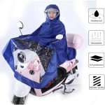 Smilegirl Waterproof Rain Poncho for Mobility Scooters