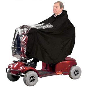 Waterproof Poncho for Mobility Scooters and Wheelchairs