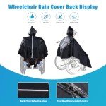 Waterproof Poncho for Wheelchair and Scooter Users