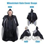 Waterproof Poncho for Wheelchair and Scooter Users