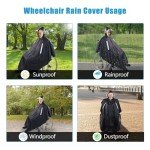 Waterproof Poncho for Wheelchair and Scooter Users