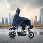 Waterproof Mobility Scooter Cover with Hood - Navy Blue