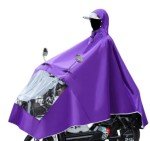 Purple Hooded Rain Cape for Mobility Scooters