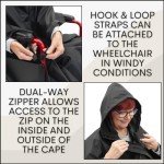 Waterproof Wheelchair Rain Cape Poncho - Unisex
