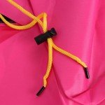 Hooded Rain Poncho for Mobility Scooters - Rose Red