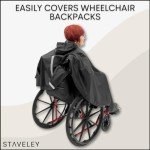 Waterproof Wheelchair Rain Cape Poncho - Unisex