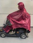 Blue Poncho for Mobility Scooter Riders