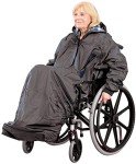 Waterproof Hooded Poncho for Wheelchairs & Scooters
