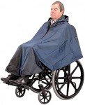 Waterproof Hooded Poncho for Wheelchairs & Scooters