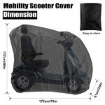 Durable Waterproof Mobility Scooter Cover with Storage Bag