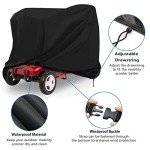 Heavy Duty Waterproof Mobility Scooter Cover 170x61x116cm