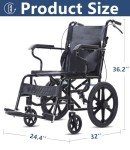 NOMIGO Lightweight Folding Travel Wheelchair for Seniors