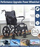 NOMIGO Lightweight Folding Travel Wheelchair for Seniors