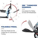 Tripaide Ultra Lightweight Folding Wheelchair for Adults