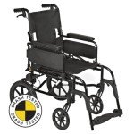 Lightweight Folding Wheelchair with Lapbelt, 18" Seat