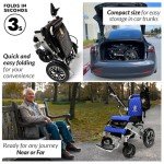 Majestic IQ-8000 Foldable Electric Wheelchair for Adults