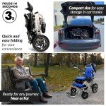Majestic IQ-8000 Foldable Electric Wheelchair for Adults